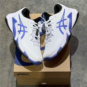 ASICS Court FF 3 AC White Sapphire 1041A370-102 Men’s Tennis Shoes Size 9 NEW